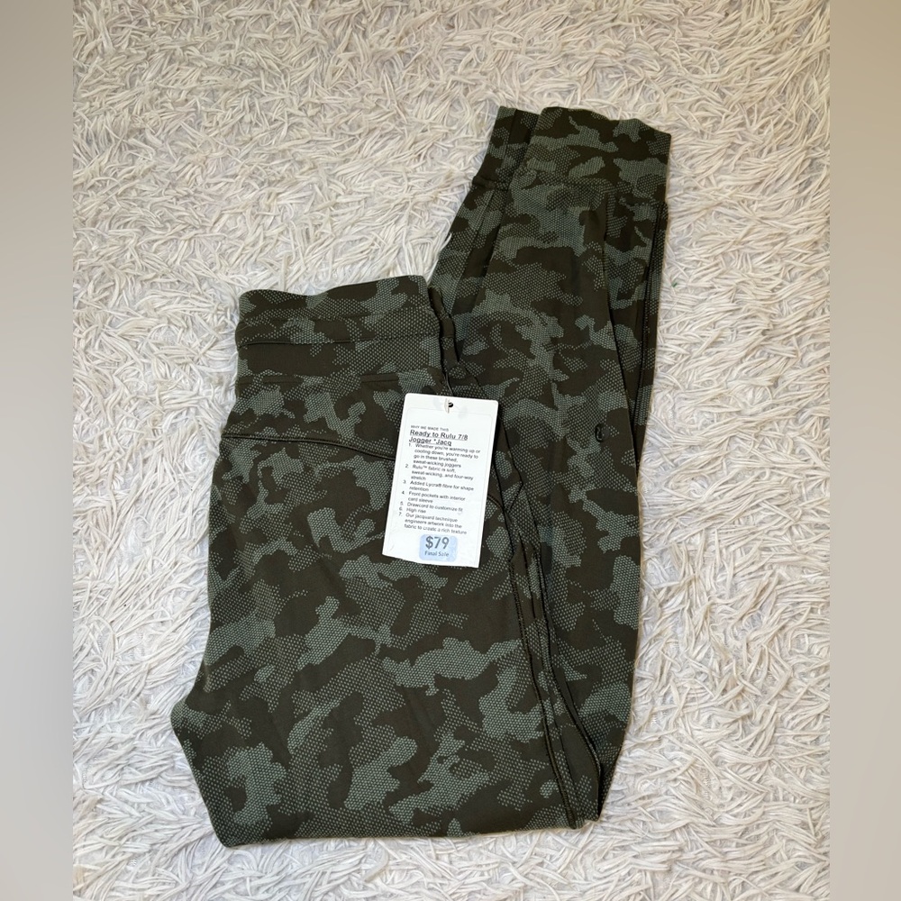 Lululemon ready to rulu jogger * NWT jacquard camo size 0